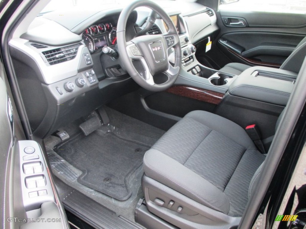 Jet Black Interior 2015 GMC Yukon XL SLE 4WD Photo #95600071