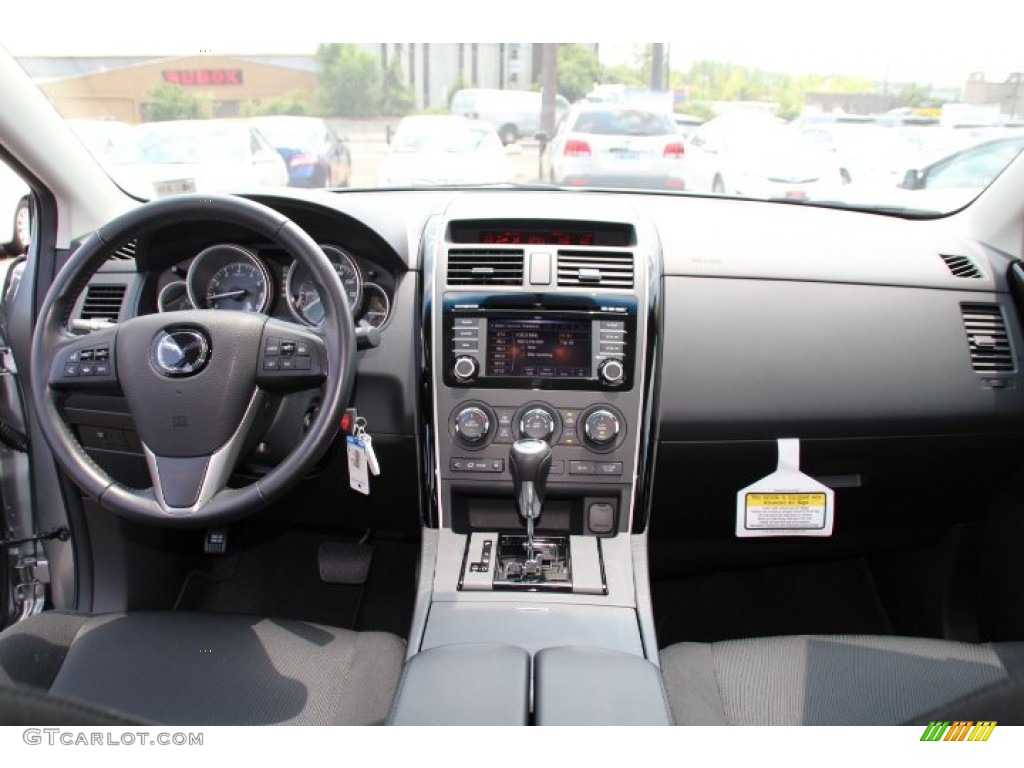 2014 Mazda CX-9 Sport AWD Black Dashboard Photo #95601358