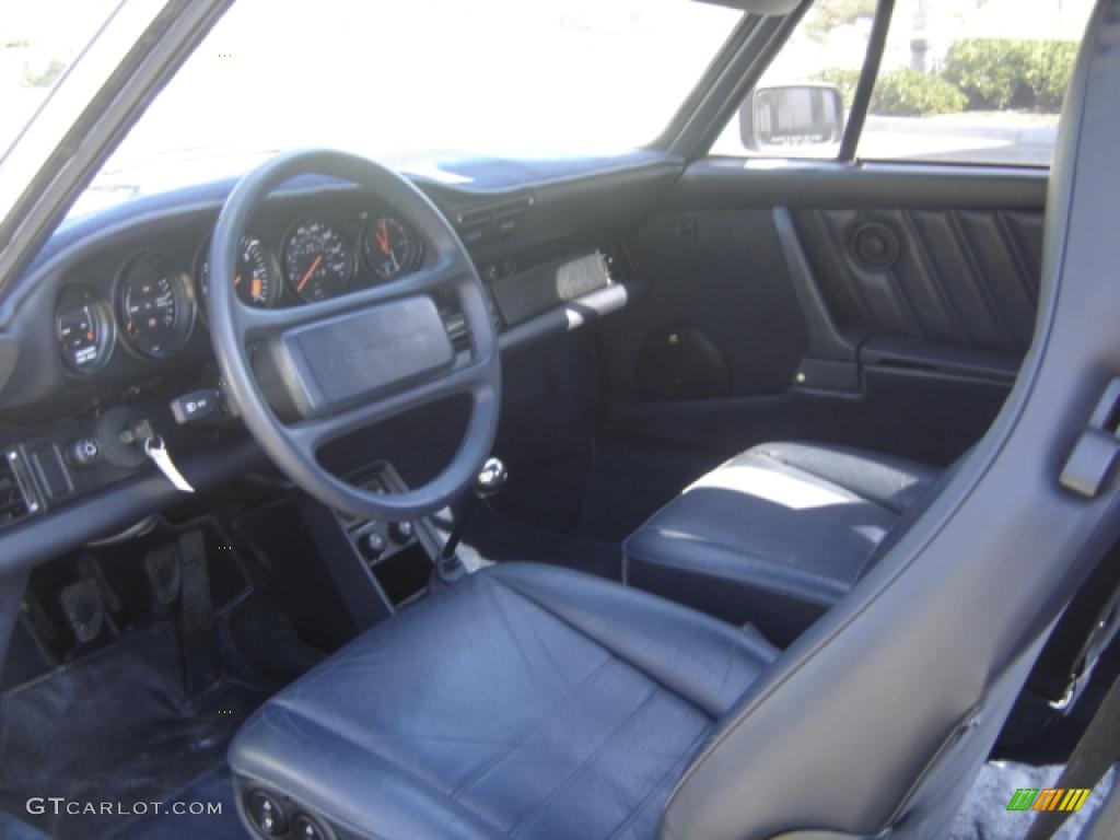 Black Interior 1987 Porsche 911 Carrera Coupe Photo #956052