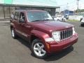 2008 Red Rock Crystal Pearl Jeep Liberty Limited 4x4  photo #2