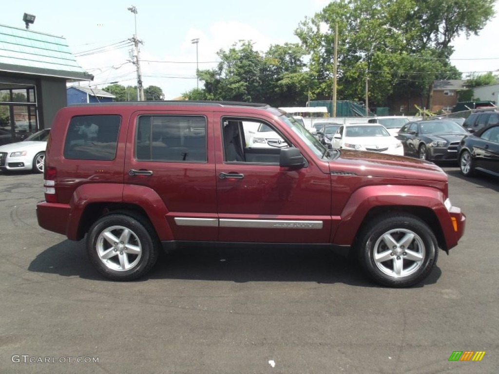 2008 Liberty Limited 4x4 - Red Rock Crystal Pearl / Pastel Slate Gray photo #6