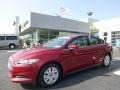 2013 Ruby Red Metallic Ford Fusion S  photo #1