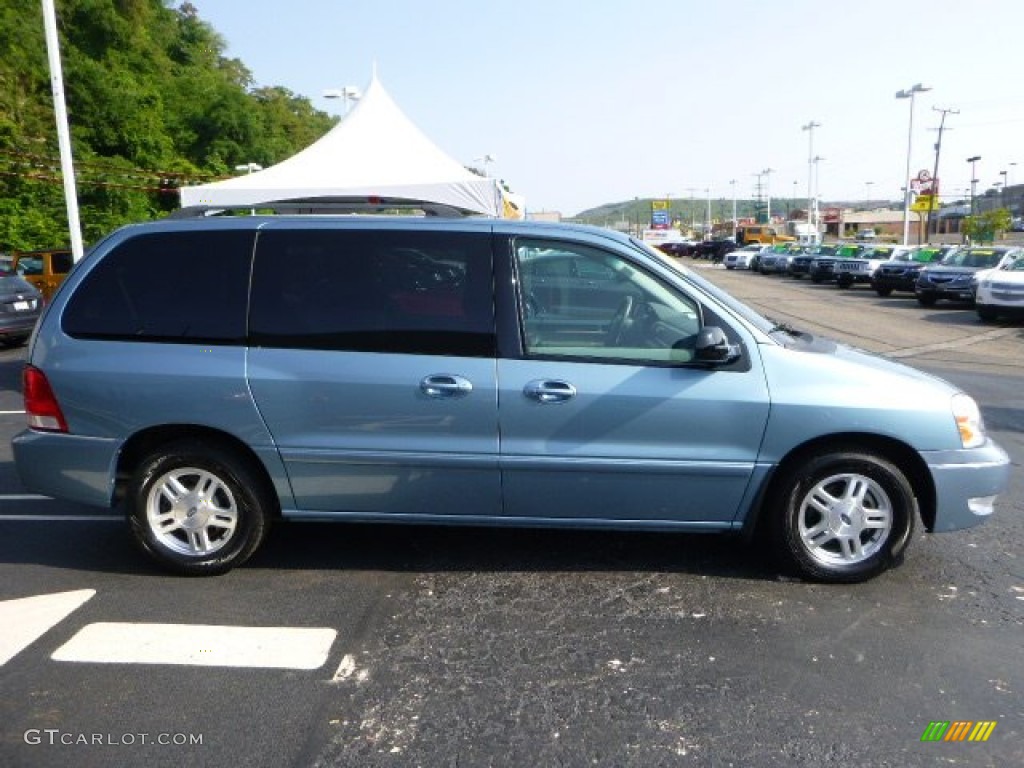 2007 Freestar SEL - Windveil Blue Metallic / Flint Gray photo #6