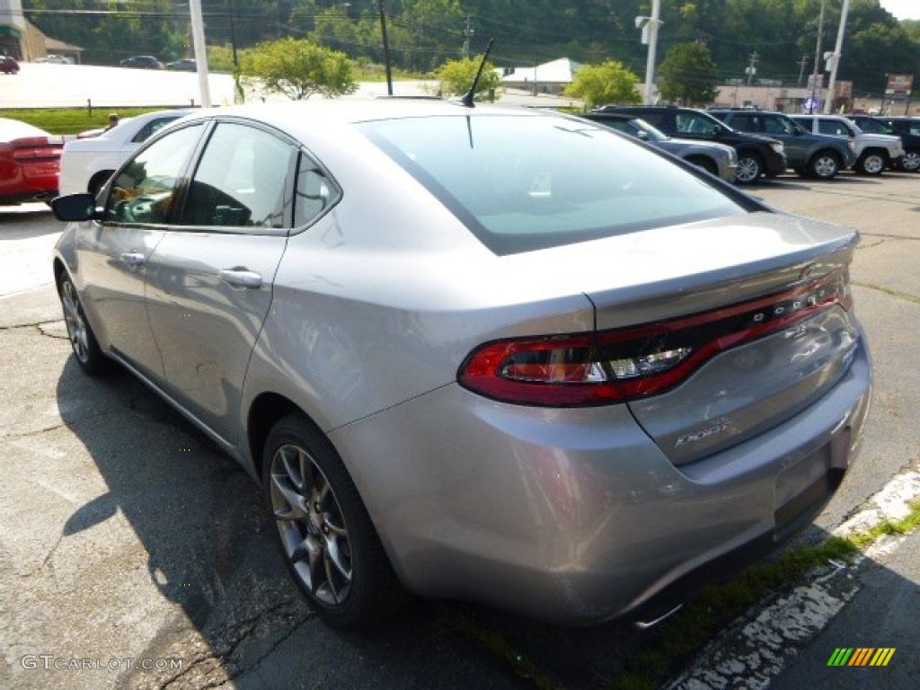 2014 Dart SXT - Billet Silver Metallic / Black/Light Tungsten photo #3