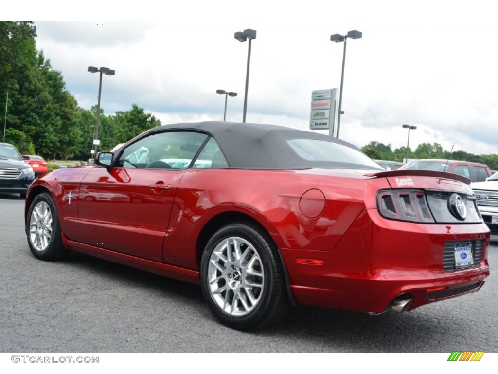 2014 Mustang V6 Premium Convertible - Ruby Red / Charcoal Black photo #23