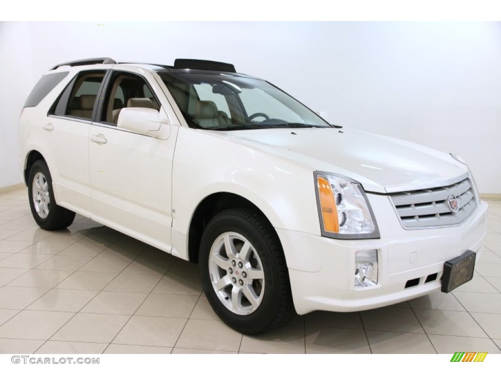 2008 SRX 4 V6 AWD - White Diamond Tricoat / Cashmere/Cocoa photo #1