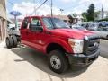 2015 Vermillion Red Ford F350 Super Duty XL Super Cab 4x4 Chassis  photo #3