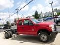 2015 Vermillion Red Ford F350 Super Duty XL Super Cab 4x4 Chassis  photo #4