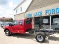 2015 Vermillion Red Ford F350 Super Duty XL Super Cab 4x4 Chassis  photo #7