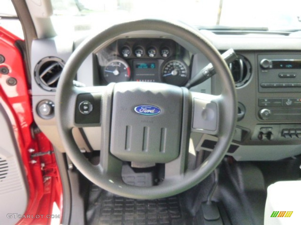 2015 Ford F350 Super Duty XL Super Cab 4x4 Chassis Steel Steering Wheel Photo #95613254