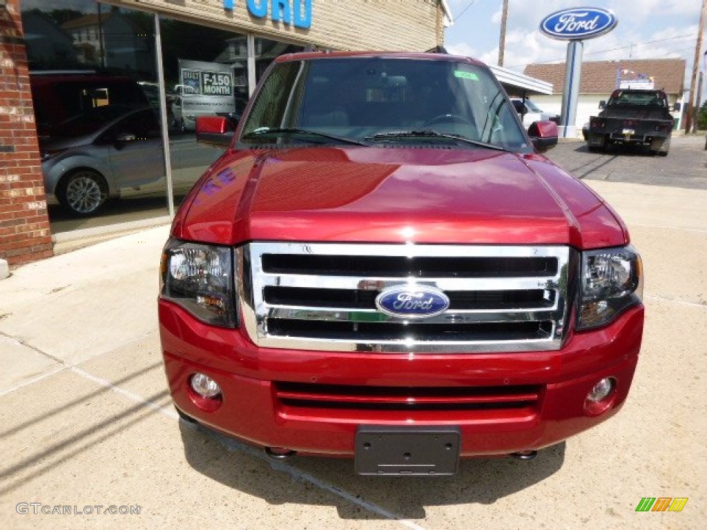 2014 Expedition Limited 4x4 - Ruby Red / Charcoal Black photo #2