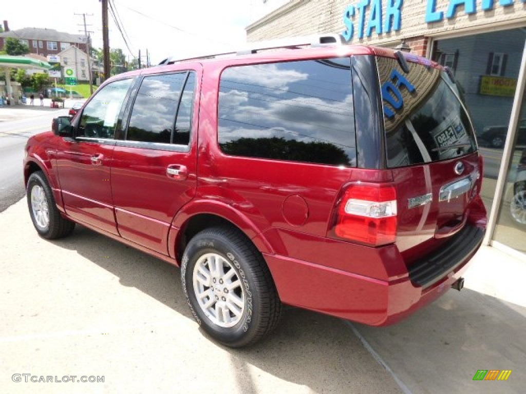 2014 Expedition Limited 4x4 - Ruby Red / Charcoal Black photo #6