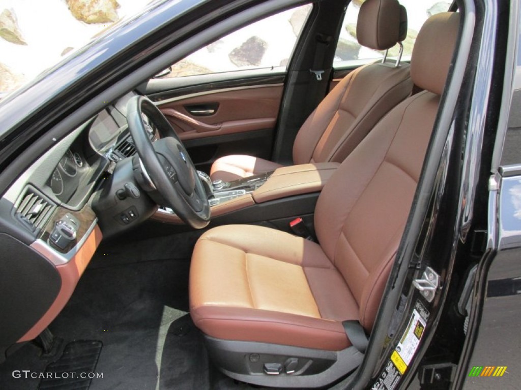 2013 5 Series 535i xDrive Sedan - Carbon Black Metallic / Cinnamon Brown photo #10