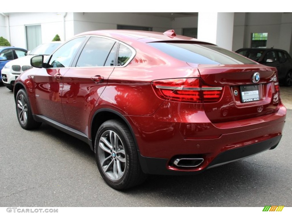 2014 X6 xDrive50i - Vermillion Red Metallic / Sand Beige photo #5