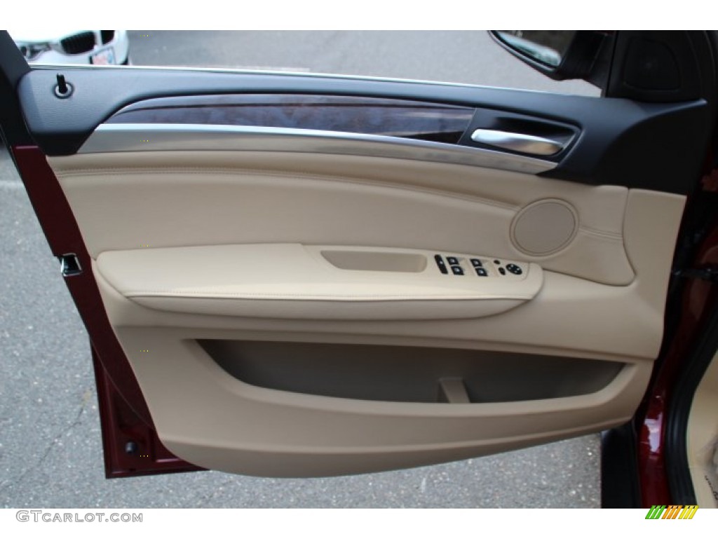 2014 X6 xDrive50i - Vermillion Red Metallic / Sand Beige photo #9