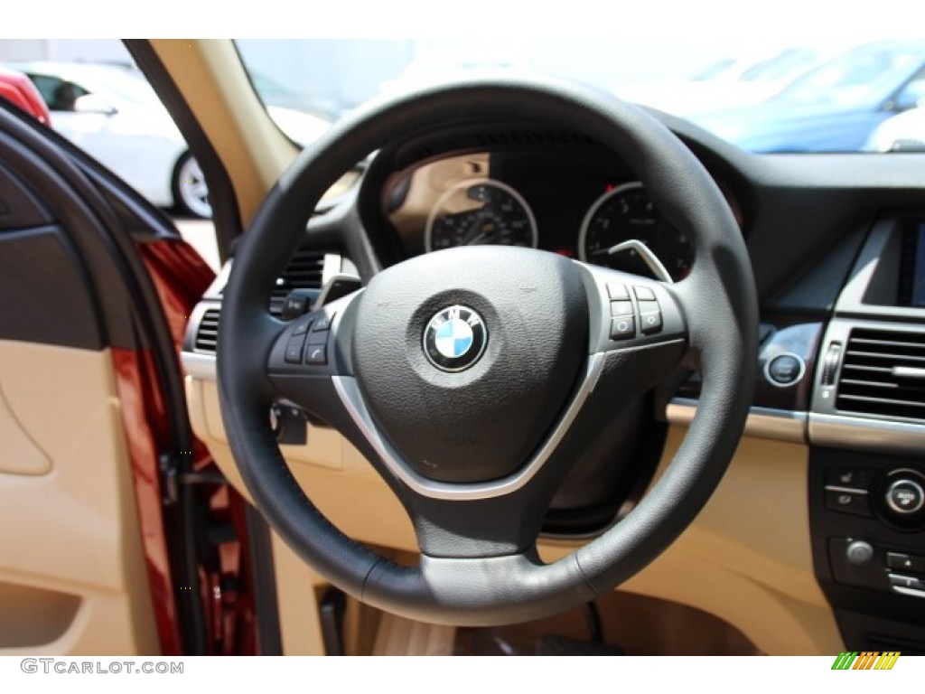 2014 X6 xDrive50i - Vermillion Red Metallic / Sand Beige photo #17