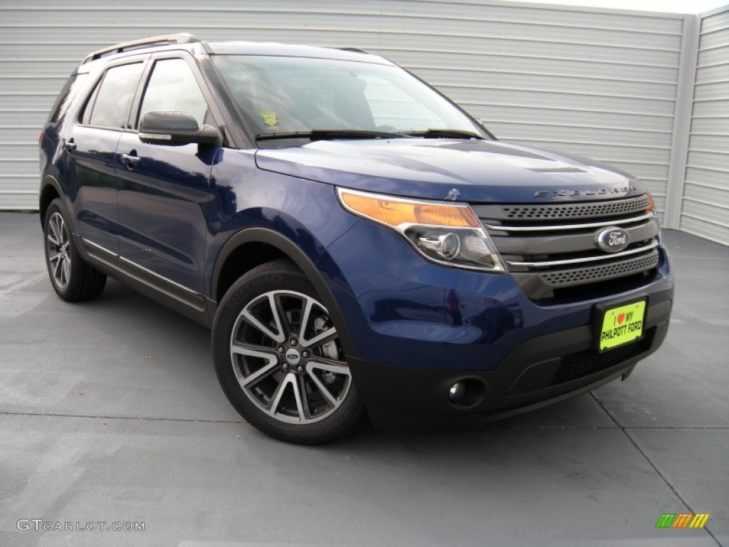 2015 Explorer XLT - Deep Impact Blue / Charcoal Black photo #1