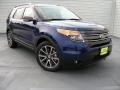 2015 Deep Impact Blue Ford Explorer XLT  photo #2