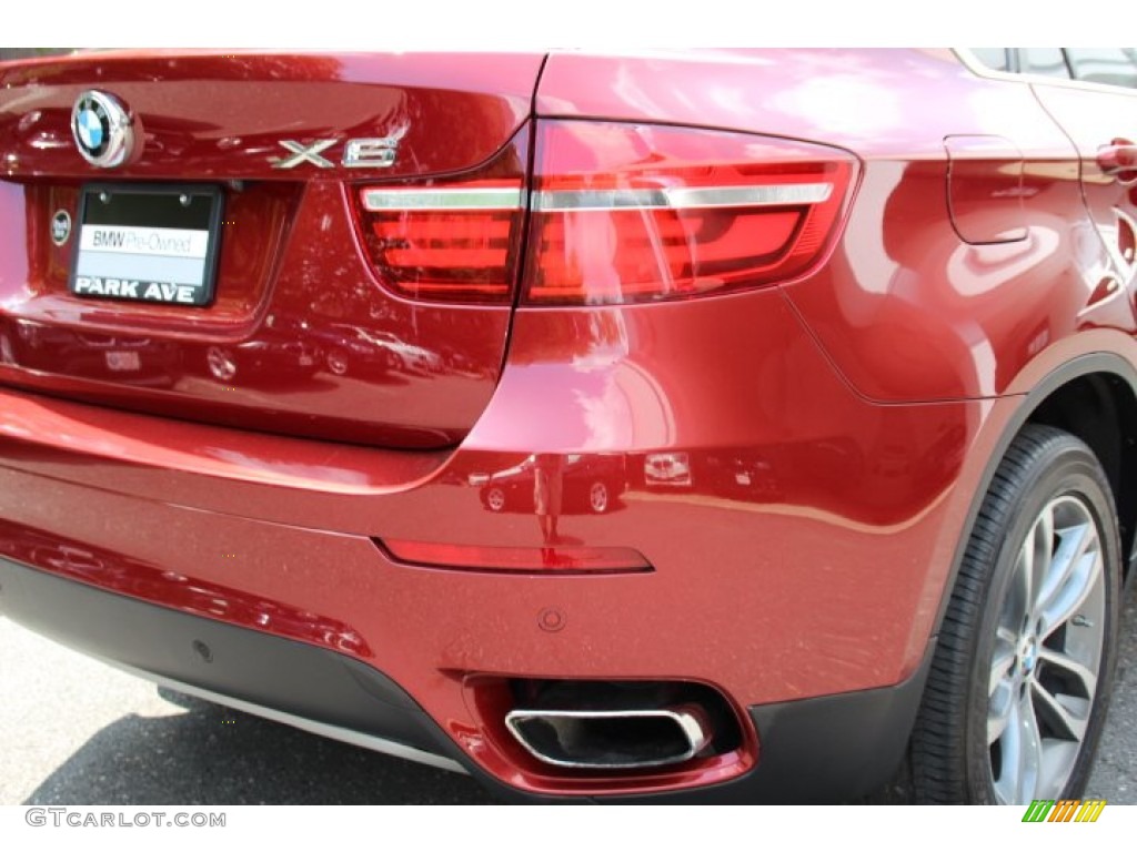 2014 X6 xDrive50i - Vermillion Red Metallic / Sand Beige photo #22