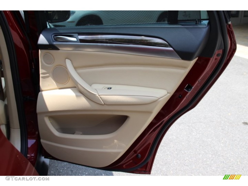 2014 X6 xDrive50i - Vermillion Red Metallic / Sand Beige photo #23