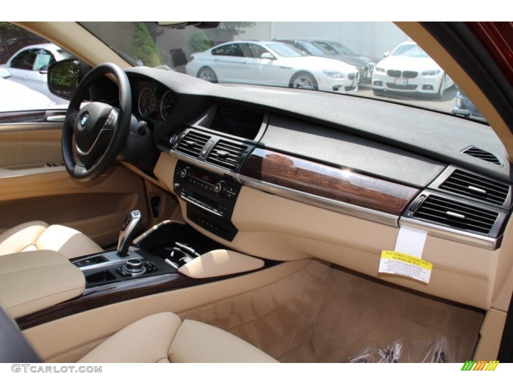 2014 X6 xDrive50i - Vermillion Red Metallic / Sand Beige photo #26