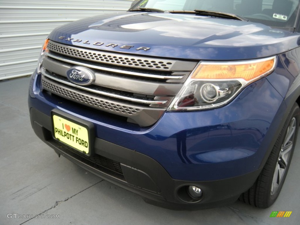 2015 Explorer XLT - Deep Impact Blue / Charcoal Black photo #10
