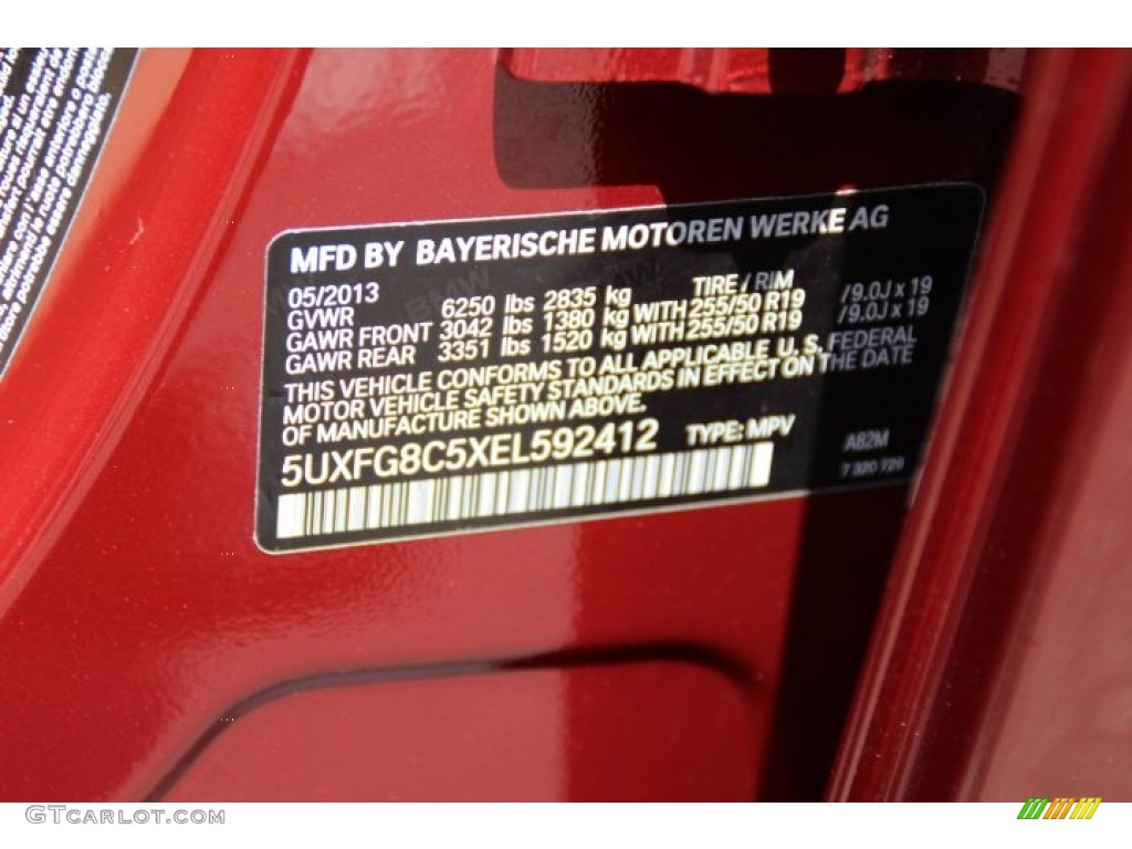 2014 X6 xDrive50i - Vermillion Red Metallic / Sand Beige photo #33