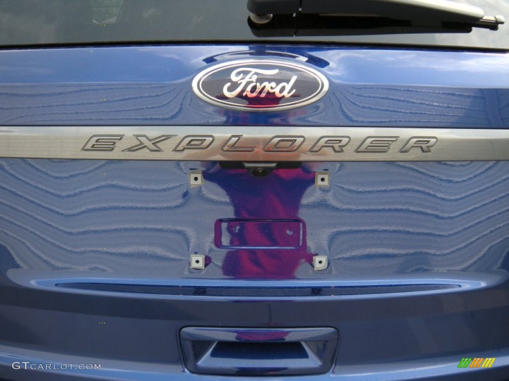 2015 Explorer XLT - Deep Impact Blue / Charcoal Black photo #14