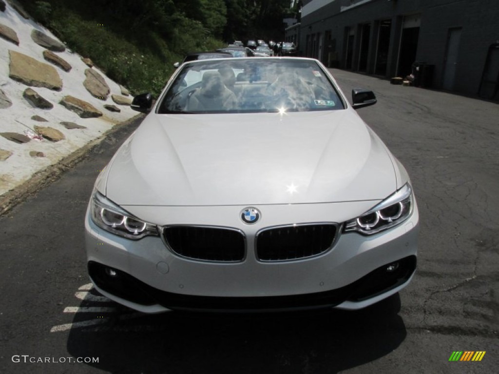 2014 4 Series 428i xDrive Convertible - Mineral White Metallic / Venetian Beige photo #9