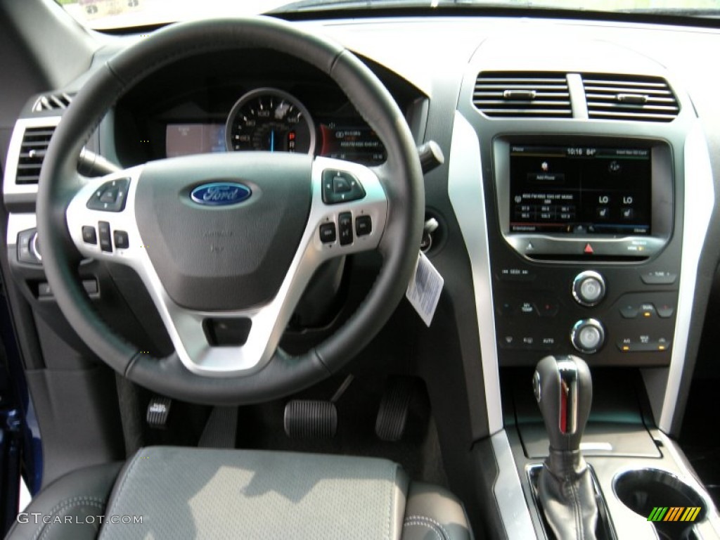 2015 Explorer XLT - Deep Impact Blue / Charcoal Black photo #29