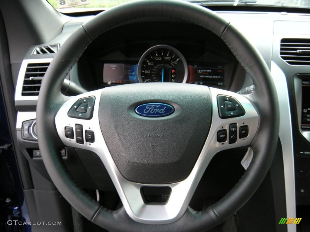 2015 Explorer XLT - Deep Impact Blue / Charcoal Black photo #34