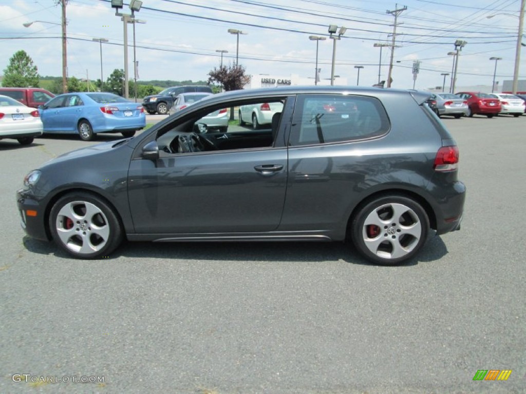 2010 GTI 2 Door - United Gray Metallic / Titan Black Leather photo #9