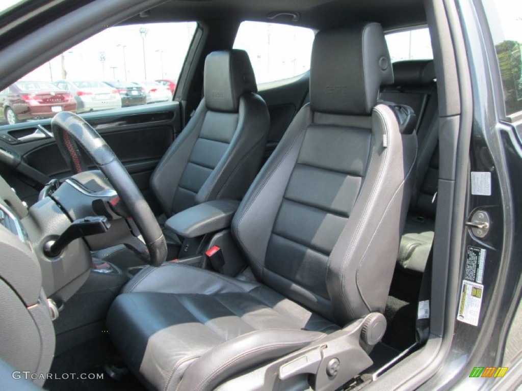 2010 GTI 2 Door - United Gray Metallic / Titan Black Leather photo #14