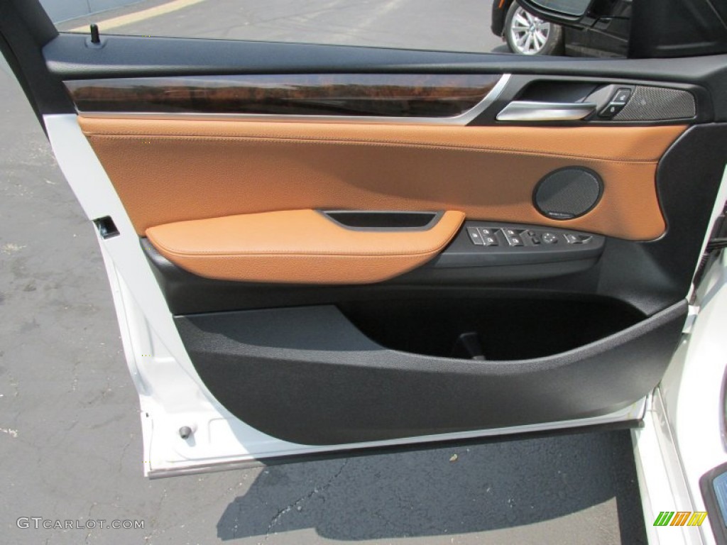 2015 BMW X4 xDrive28i Beige Door Panel Photo #95617475