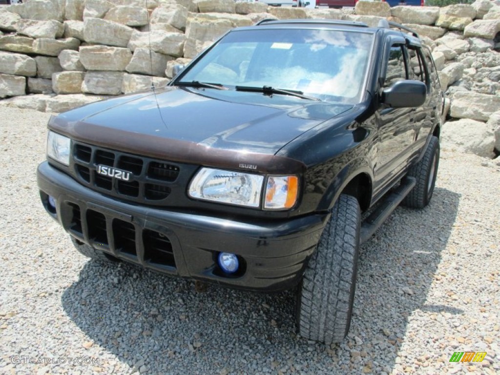 2000 Rodeo LSE 4WD - Ebony Black / Beige photo #2