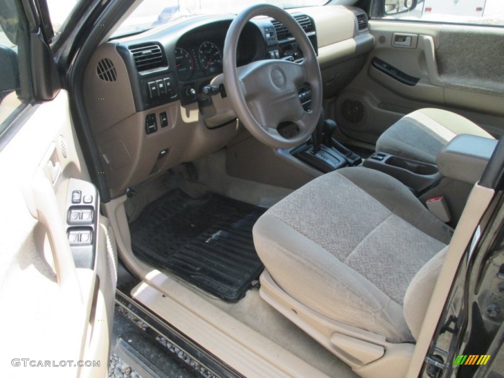 2000 Rodeo LSE 4WD - Ebony Black / Beige photo #5