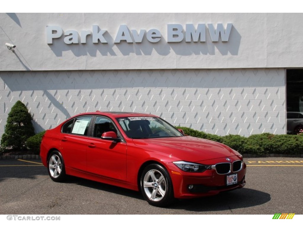 2014 3 Series 320i xDrive Sedan - Melbourne Red Metallic / Black photo #1