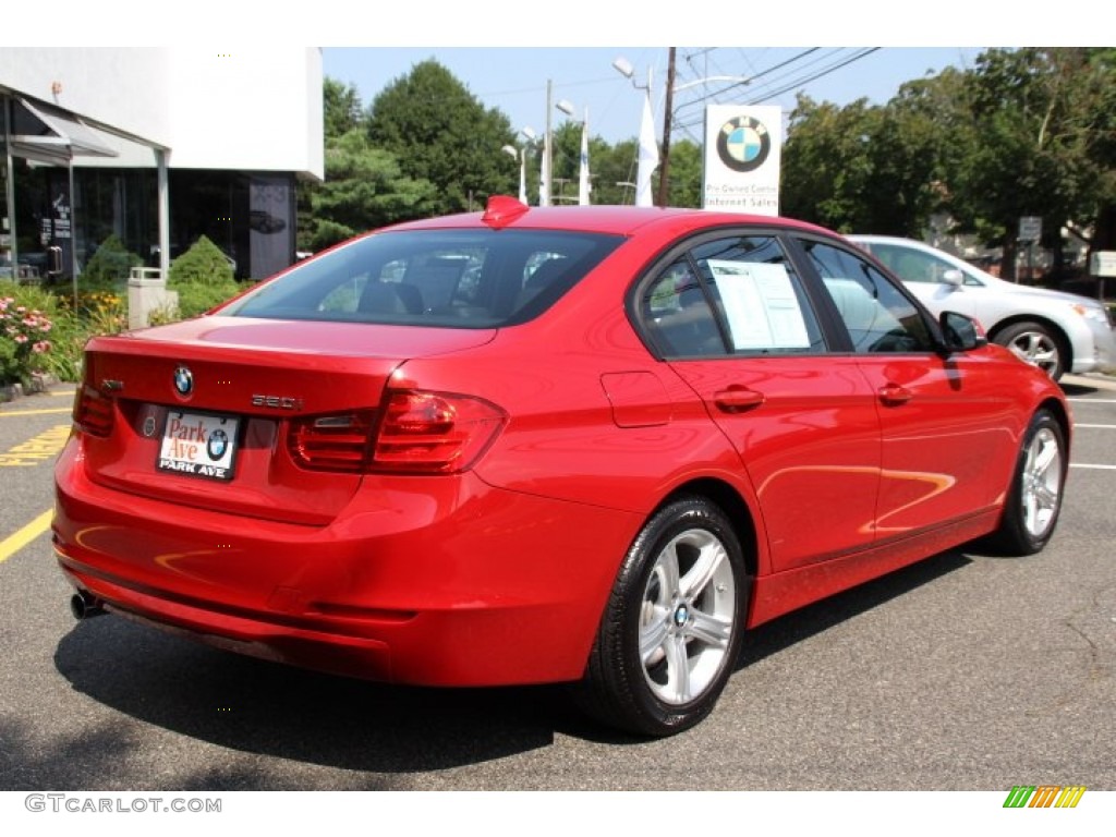 2014 3 Series 320i xDrive Sedan - Melbourne Red Metallic / Black photo #3