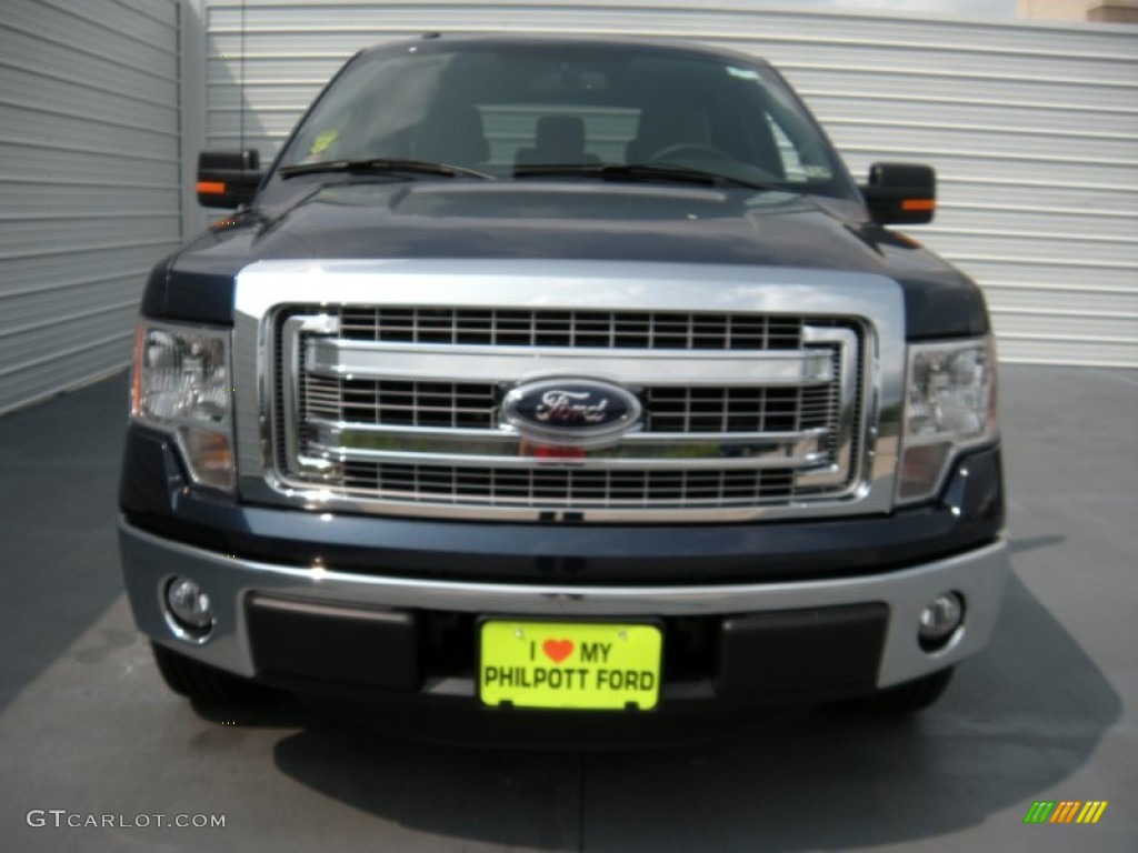 2014 F150 XLT SuperCrew - Blue Jeans / Steel Grey photo #8