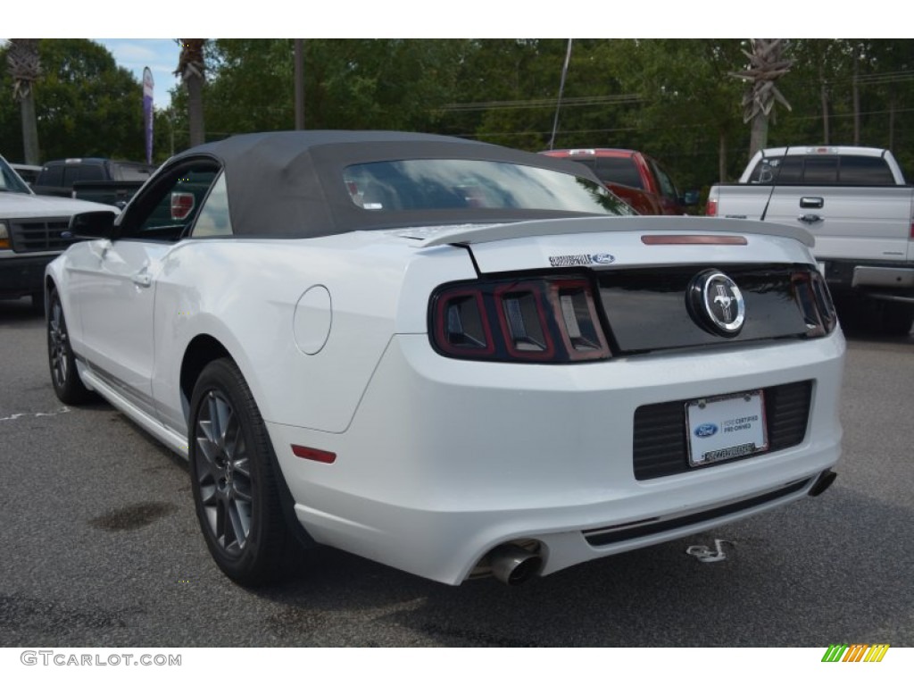 2014 Mustang V6 Convertible - Oxford White / Charcoal Black photo #5