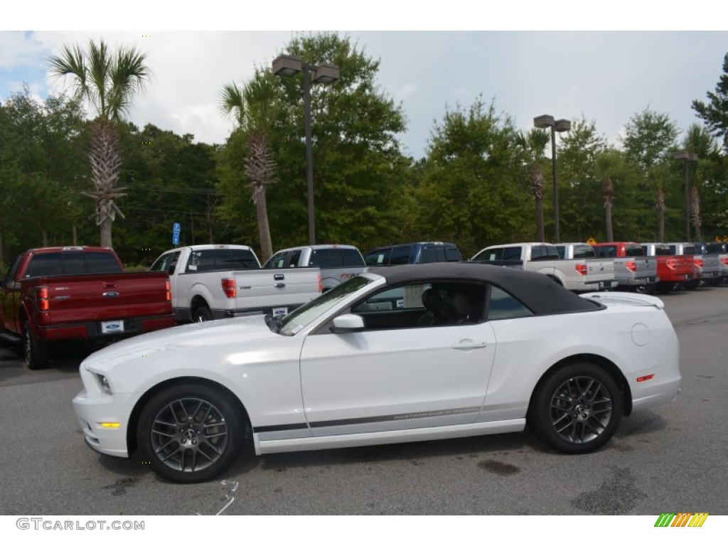 2014 Mustang V6 Convertible - Oxford White / Charcoal Black photo #6
