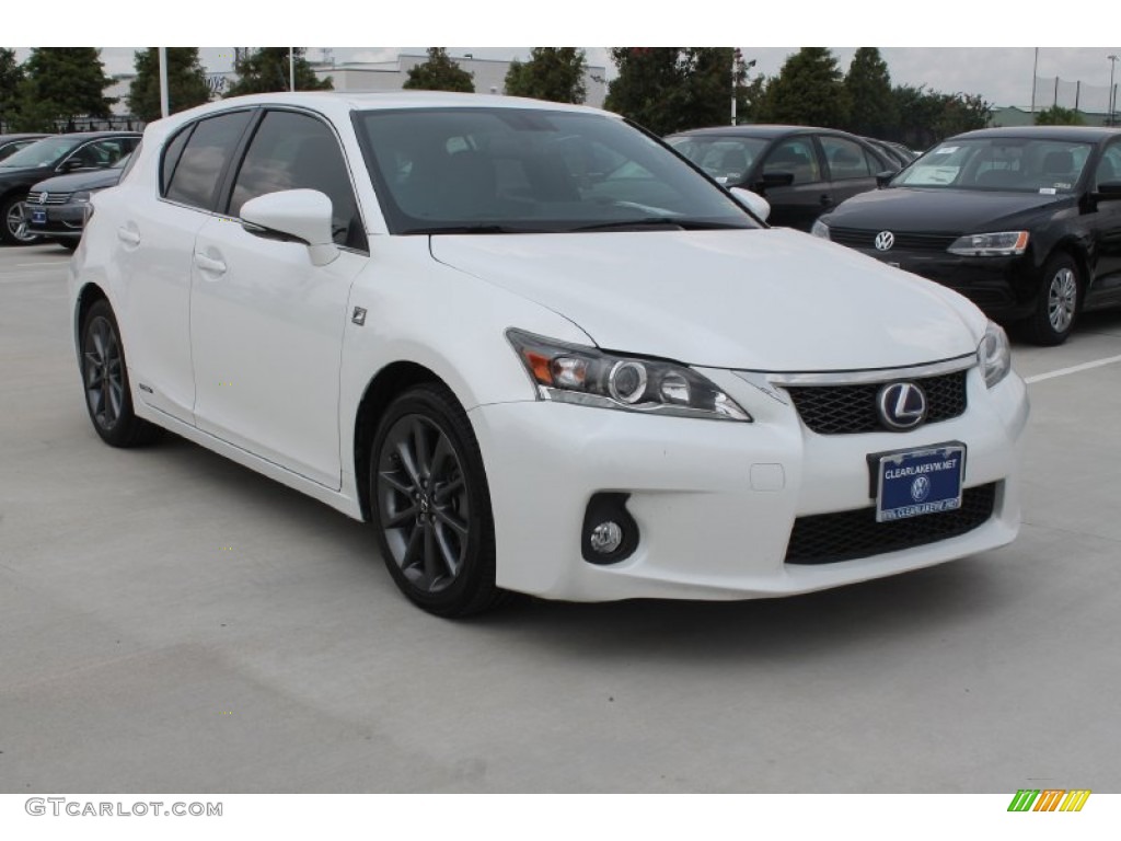 2012 CT 200h Hybrid Premium - Starfire White Pearl / Black photo #1