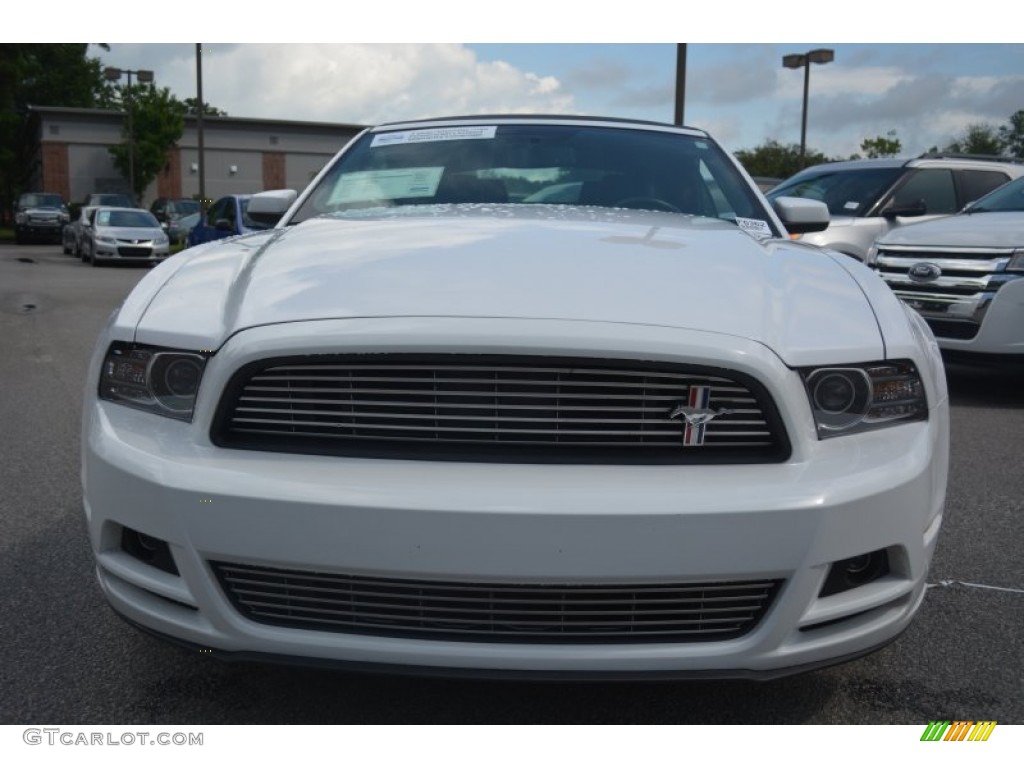 2014 Mustang V6 Convertible - Oxford White / Charcoal Black photo #8