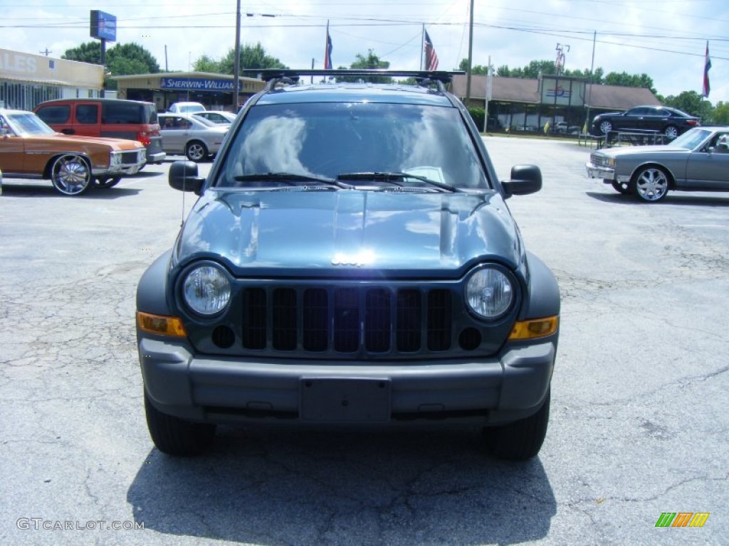 2006 Liberty Sport 4x4 - Deep Beryl Green Pearl / Medium Slate Gray photo #1