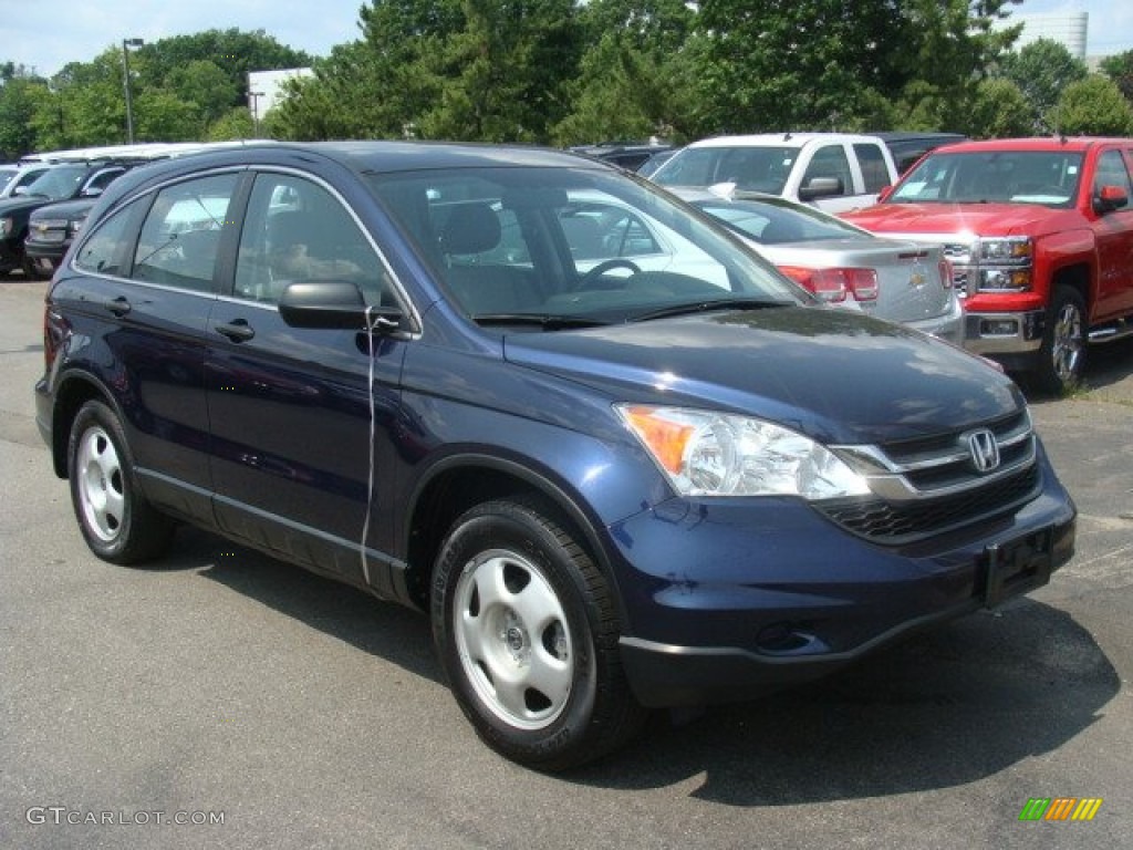 2011 CR-V LX 4WD - Royal Blue Pearl / Gray photo #3