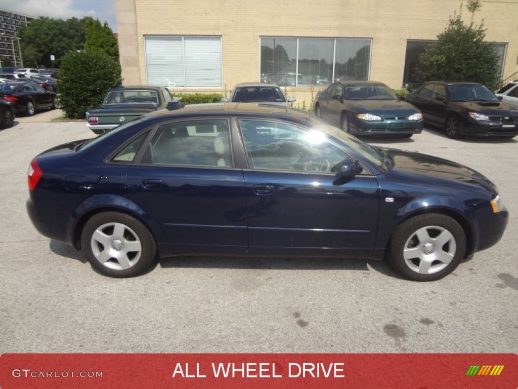 2004 A4 1.8T quattro Sedan - Moro Blue Pearl Effect / Beige photo #2