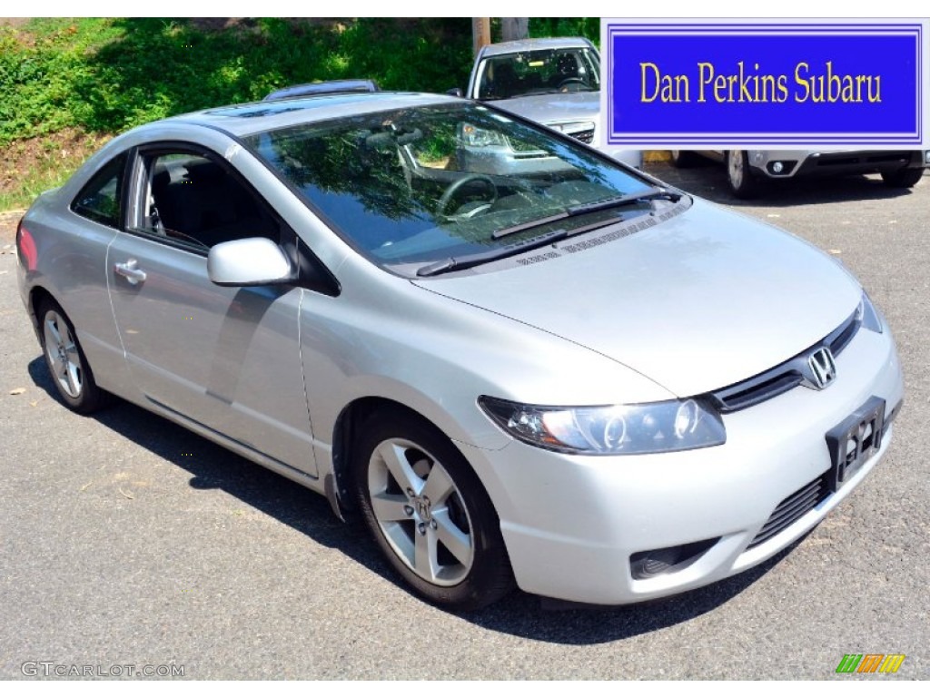 2006 Civic EX Coupe - Taffeta White / Black photo #1