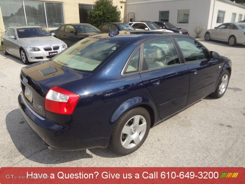 2004 A4 1.8T quattro Sedan - Moro Blue Pearl Effect / Beige photo #3