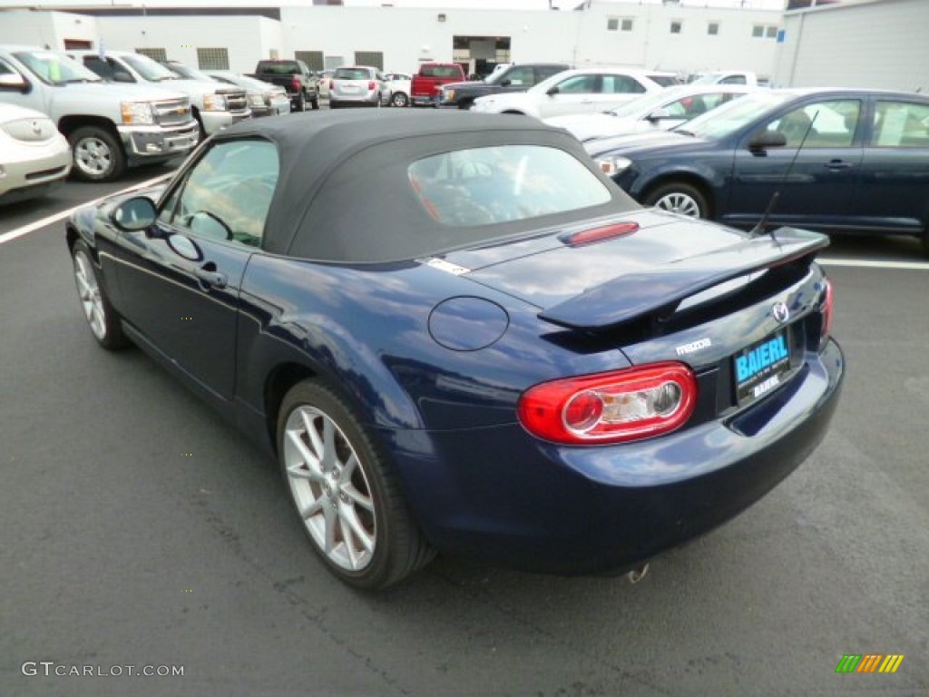 2009 MX-5 Miata Touring Roadster - Stormy Blue Mica / Black photo #5