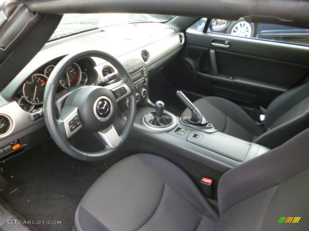 2009 MX-5 Miata Touring Roadster - Stormy Blue Mica / Black photo #14